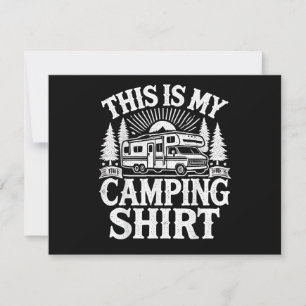 Das ist mein Camping lustiger Camper Dankeskarte