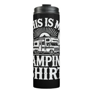 Das ist mein Camping lustiger Camper Thermosbecher