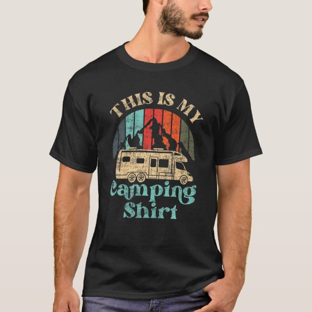 Das ist mein Camping Motorhome Campervan Retro Vin T-Shirt (Vorderseite)