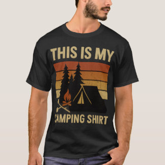 Das ist mein Camping-Shirt Hiking Campfire Camper T-Shirt