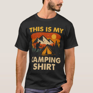 Das ist mein Camping-Shirt Wandern Lagerfeuer Camp T-Shirt