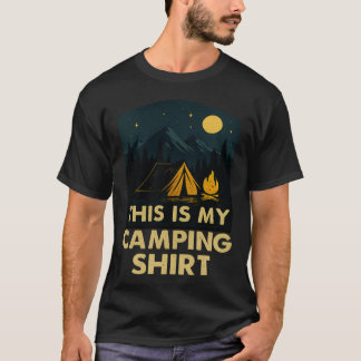 Das ist mein Camping-Shirt Wandern Lagerfeuer Camp T-Shirt
