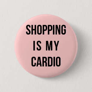 Das ist mein Cardio in Rosa. Button