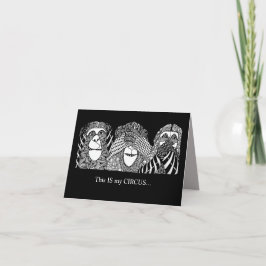 Das ist mein CIRCUS, und das sind meine MONKEYS Karte