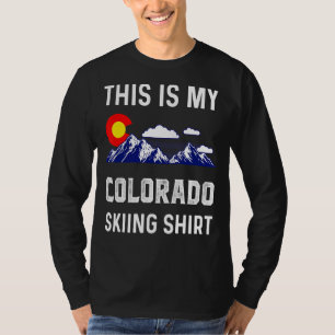 Das ist mein Colorado Ski Denver Map Flag Co Souv T-Shirt