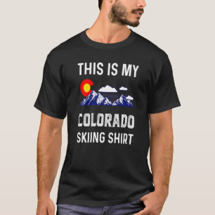 Das ist mein Colorado Ski Denver Map Flag Co Souv T-Shirt