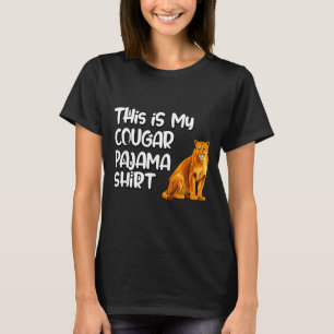 Das ist mein Cougar-Pyjama-Shirt, lustige Cougars T-Shirt