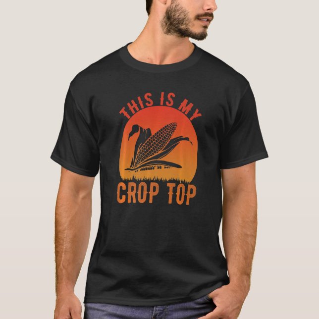 Das ist mein Crop Top Mais Bauer (Vorderseite)
