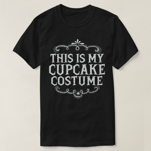 Das ist mein Cupcake-Kostüm Funny Lazy Halloween T-Shirt (Design vorne)