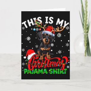 Das ist mein Dachshund Hund hässliches Weihnachts- Karte