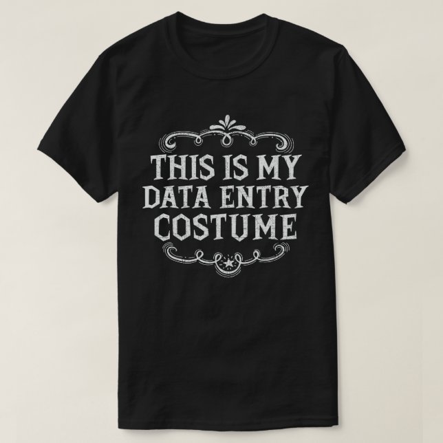 Das ist mein Dateneingabesatz Funny Lazy Halloween T-Shirt (Design vorne)