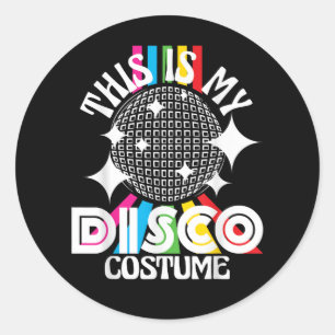 Das ist mein Disco-Kostüm - 1970er funkige Party  Runder Aufkleber