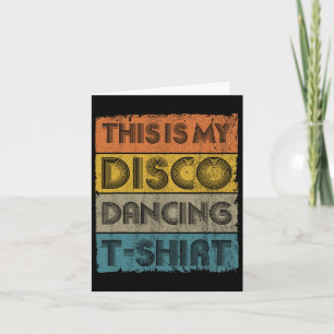 Das ist mein Disco Retro 70er 80er Music Dance Karte