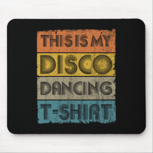 Das ist mein Disco Retro 70er 80er Music Dance Mousepad