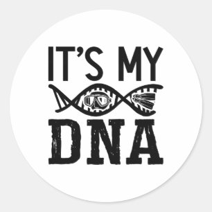 Das ist mein DNA Spearfish Freediver Freediving Runder Aufkleber