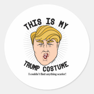 Das ist mein Donald Trump Kostüm - Ich konnte nich Runder Aufkleber