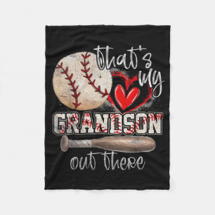 Das ist mein Enkel da draußen Baseball Fleecedecke
