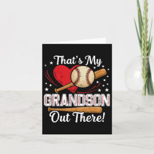Das ist mein Enkel da draußen Baseball Grandma Bas Karte