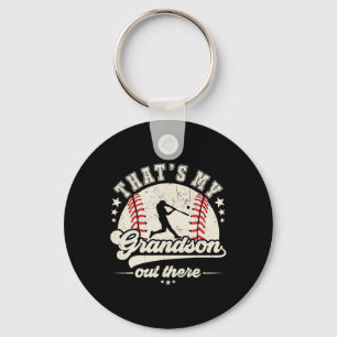 Das ist mein Enkel da draußen Baseball Großmutter Schlüsselanhänger