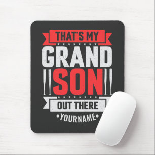 Das ist mein Enkel da draußen Baseball Mousepad