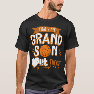 Das ist mein Enkel da draußen Basketball Oma Gr T-Shirt