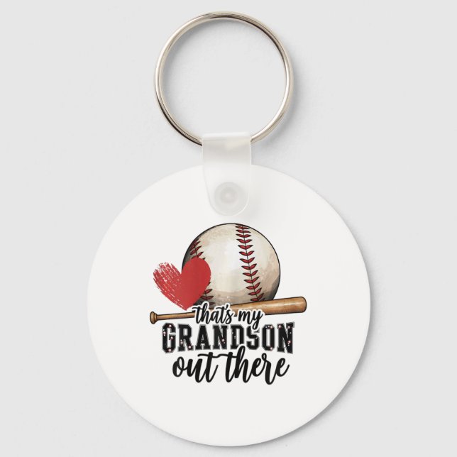 Das ist mein Enkel da draußen, Bysebyll Oma Moth Schlüsselanhänger (Vorderseite)