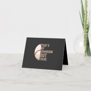 Das ist mein Enkel da draußen Funny Baseball Lover Einladung