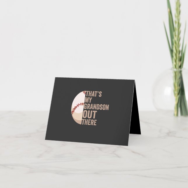 Das ist mein Enkel da draußen Funny Baseball Lover Einladung (Vorderseite)