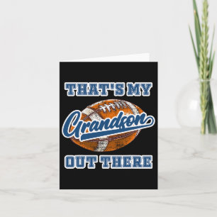 Das ist mein Enkel da draußen Fußball-Cheer Grandm Karte