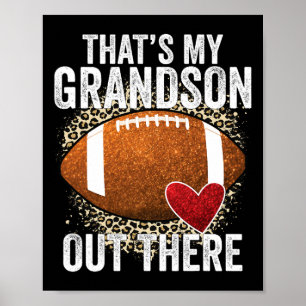 Das ist mein Enkel da draußen Fußball-Oma Gran Poster