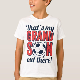 Das ist mein Enkel da draußen, Großeltern Fußball T-Shirt
