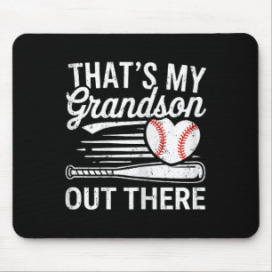 Das ist mein Enkel da draußen Shirt Frauen Basebal Mousepad