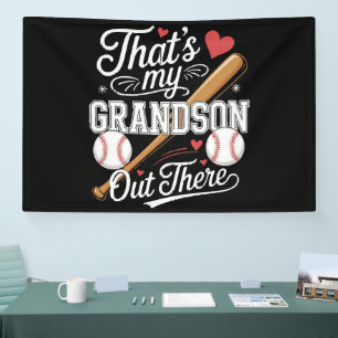 Das ist mein Enkel dort Baseball Banner