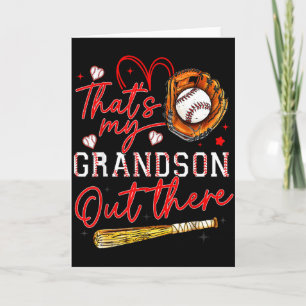 Das ist mein Enkel dort Baseball Oma Mutter Karte