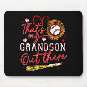 Das ist mein Enkel dort Baseball Oma Mutter Mousepad