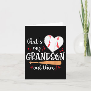 Das ist mein Enkel dort Baseball-Oma Muttertag Karte