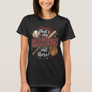 Das ist mein Enkel dort Baseball-Oma T-Shirt