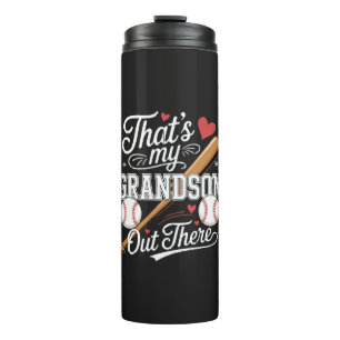Das ist mein Enkel dort Baseball Thermosbecher