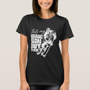 Das ist mein Enkel dort draußen Eishockey Athlet S T-Shirt