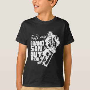Das ist mein Enkel dort draußen Eishockey Athlet S T-Shirt