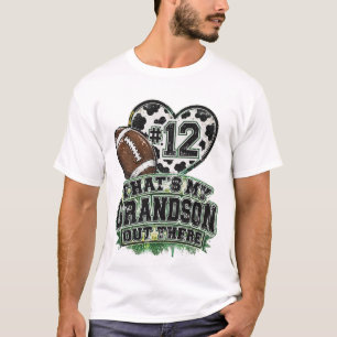 Das ist mein Enkel Fußballfan Kuhdruck Nummer T-Shirt