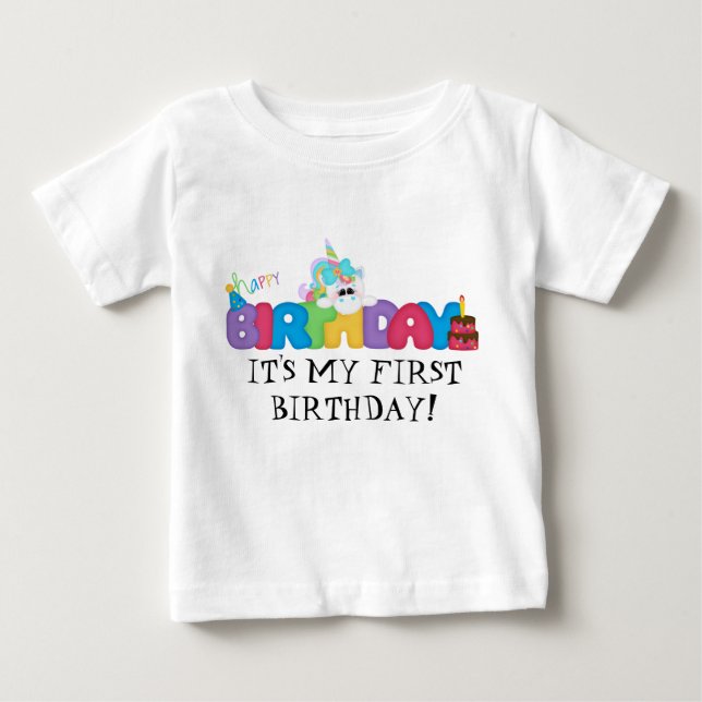 Das ist mein erster Geburtstagskind-T - Shirt (Vorderseite)