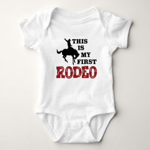 Das ist mein erster Rodeo Bodysuit zum ersten Gebu Baby Strampler