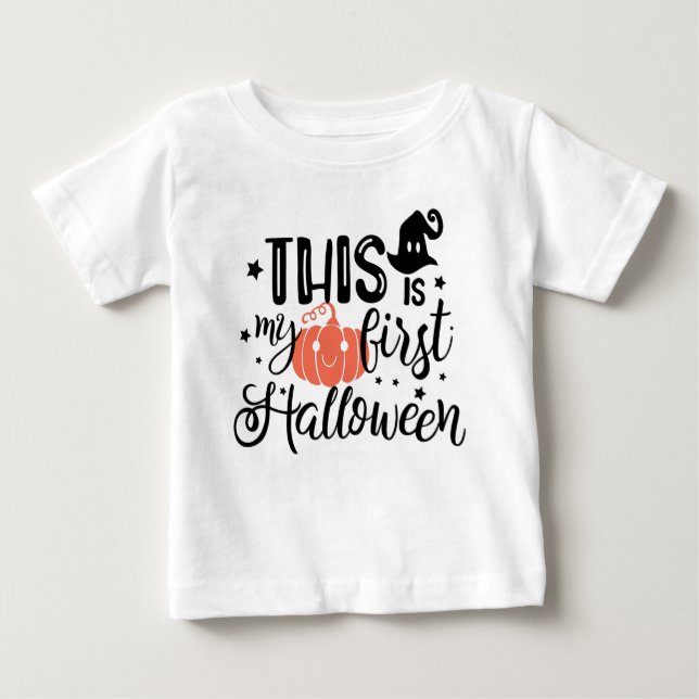 Das ist mein erstes Halloween-Pumpkin-Baby Baby T-shirt (Vorderseite)