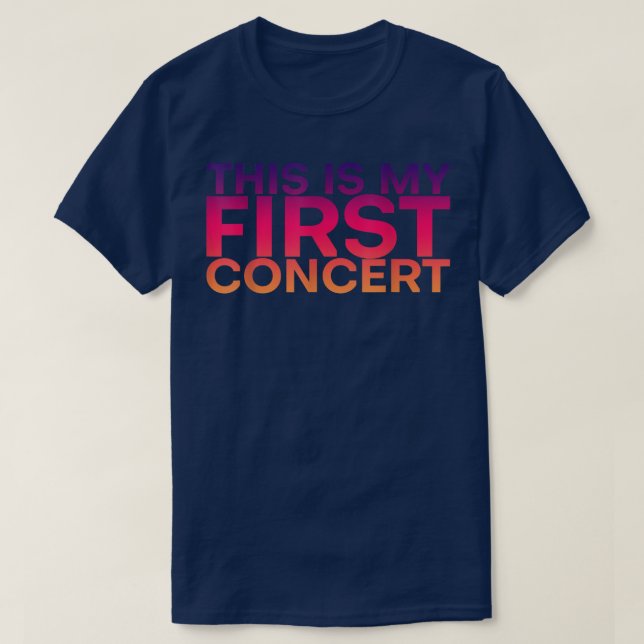 Das ist mein erstes Konzert — T-Shirt (Design vorne)