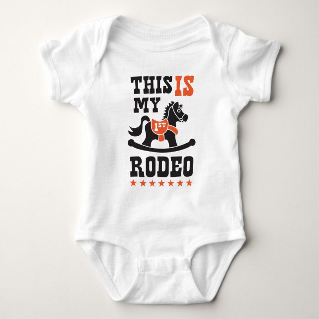 Das ist mein erstes Rodeo Baby Strampler (Vorderseite)