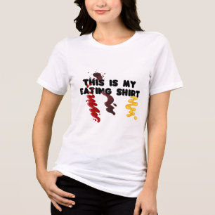 Das ist mein Essen, Ketchup, Senf, Grillen Sau Tri-Blend Shirt