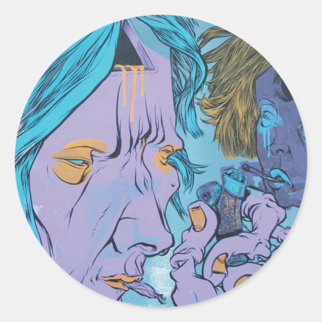 Das ist mein F-Cick-Lighter Runder Aufkleber (Vorderseite)