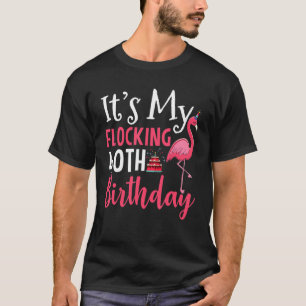 Das ist mein Flocking 40. Geburtstag Pink Flamingo T-Shirt