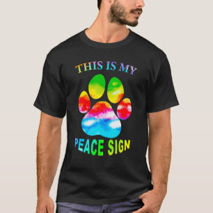 Das ist mein Friedenszeichen, das ist mein Frieden T-Shirt